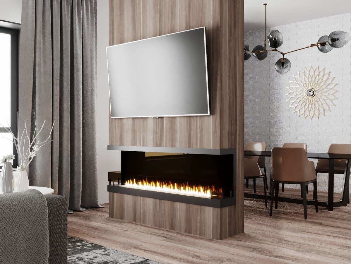 Биокамин "Русский огонь" Честер Фронт 1200 с защитным и декоративным стеклом по цене 58 220 руб.