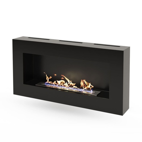 Биокамин "Русский огонь" Лофт 900N настенный с декоративным стеклом (стемалитом)