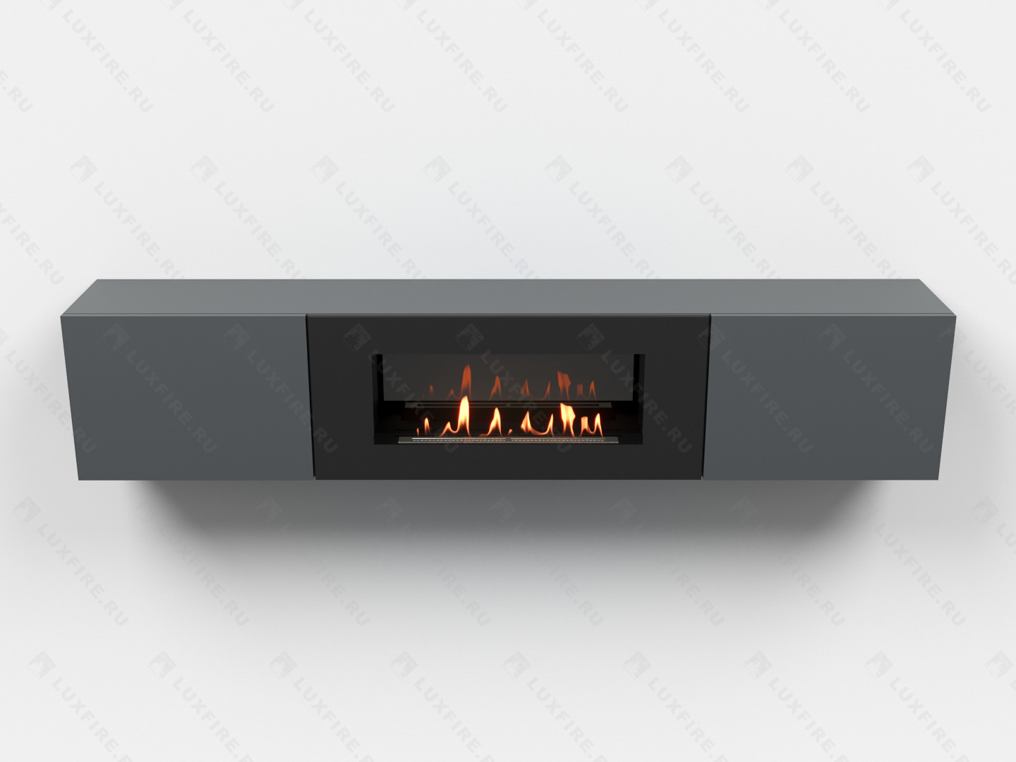 Тумба ТВ Lux Fire "Ладога" настенная 1800 матовая, графит с биокамином 900 Тумба ТВ Lux Fire "Ладога" настенная 1800 матовая, графит с биокамином 900 по цене 89 397 руб.