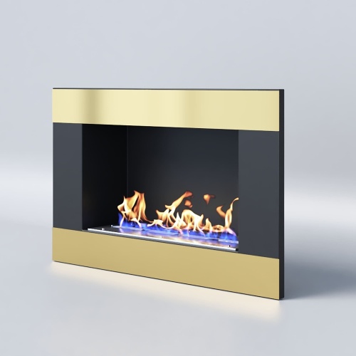 Биокамин "Русский огонь" Голд 650V встраиваемый с защитным и декоративным стеклом