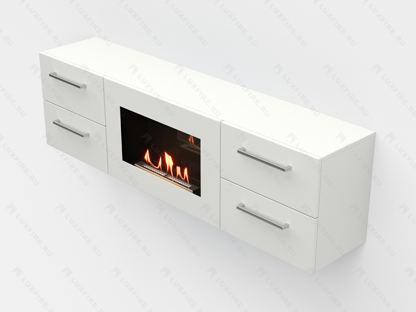 Тумба ТВ Lux Fire "Белая Роза" настенная 1400, с белым биокамином Тумба ТВ Lux Fire "Белая Роза" настенная 1400, с белым биокамином по цене 91 470 руб.