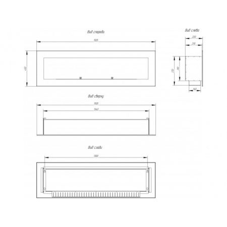 Биокамин Window 1000 burgundy по цене 44 700 руб.