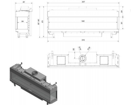 Газовая топка Kratki LEO/P/200/NG (магистральный газ) Газовая топка Kratki LEO/P/200/NG (магистральный газ)