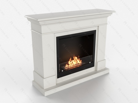 Биокамин Lux Fire с порталом Ангара 26, белый по цене 114 068 руб.