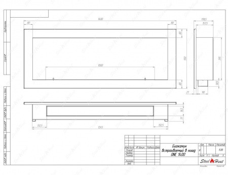 Биокамин SteelHeat ONE 1400 стекло + стемалит Биокамин SteelHeat ONE 1400 стекло + стемалит по цене 66 200 руб.