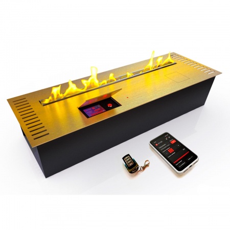 Автоматический биокамин ZeFire M 900 латунный с ДУ по цене 359 000 руб.