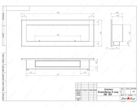 Биокамин SteelHeat ONE 1100 стемалит Биокамин SteelHeat ONE 1100 стемалит по цене 40 704 руб.