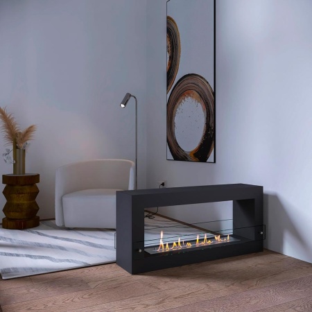 Биокамин SteelHeat WALL FRAME ONE 1000 черный, стекло, стемалит по цене 64 470 руб.