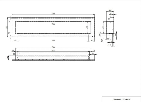Биокамин "Русский огонь" Лофт 2100V встраиваемый по цене 78 000 руб.