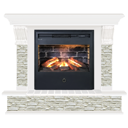 Панорама грот однотонный (белый)+Samba 3D