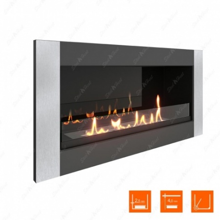 Биокамин SteelHeat ONE-V 800 стекло + стемалит по цене 43 680 руб.