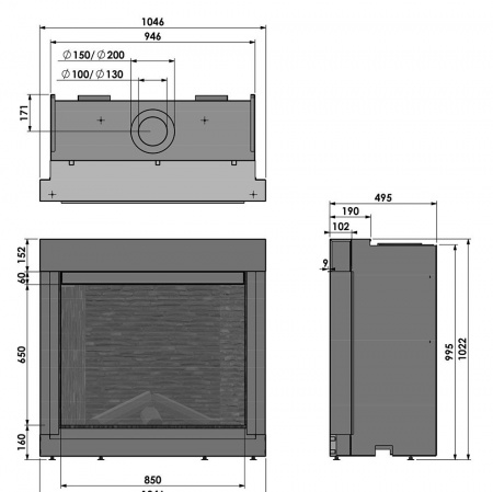 Газовый камин BellFires Classic Bell Medium